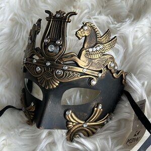 Masquerade Mask Pegasus Women Unisex Rhinestone Masquerade Mardi Gras Halloween